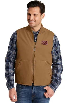 CornerStone Washed Duck Cloth Vest, Duck Brown