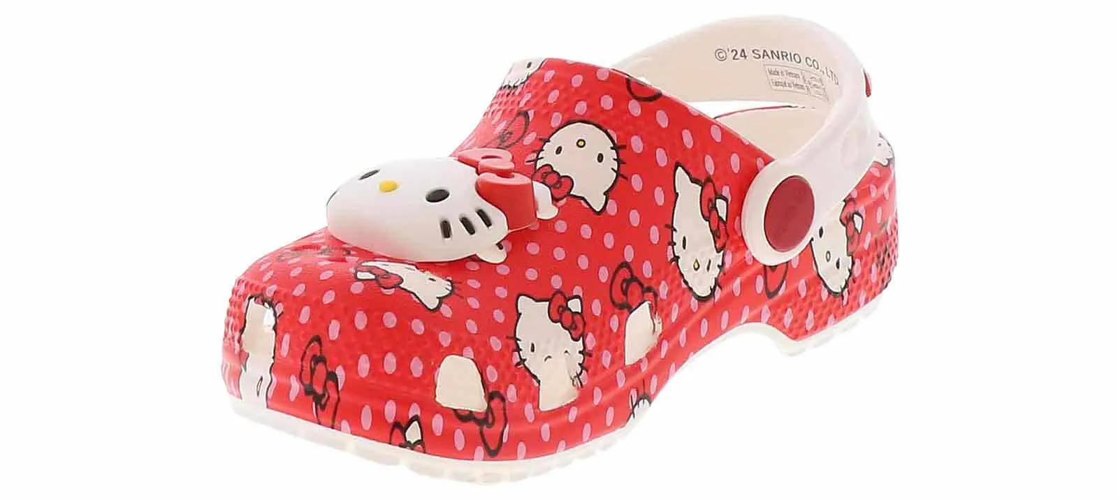 Crocs Hello Kitty Red Toddler Kids' (5-10) Classic Clog