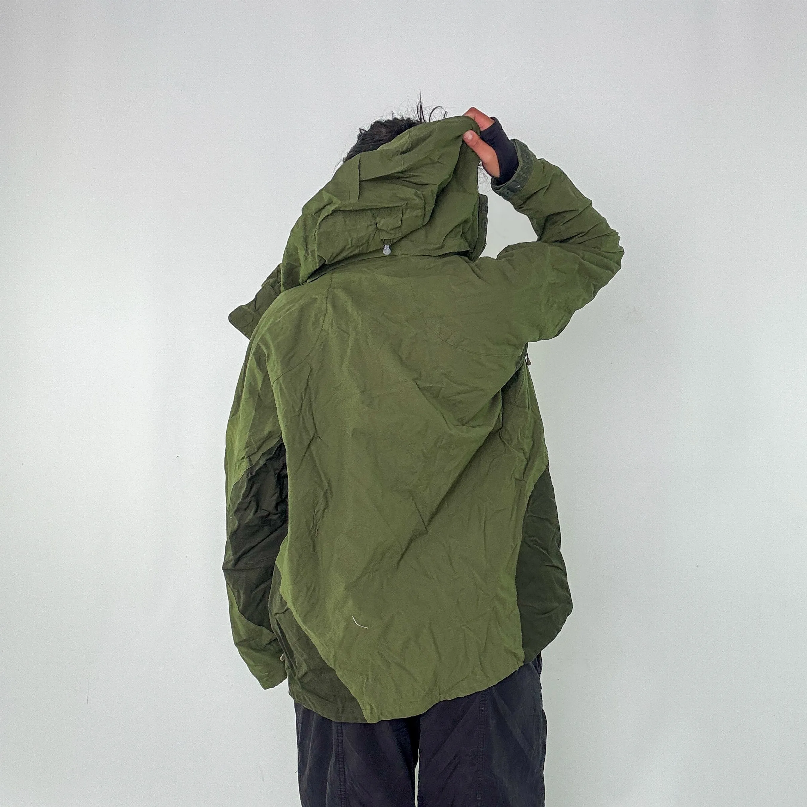 Dark Green 90s Patagonia Rain Jacket (L)