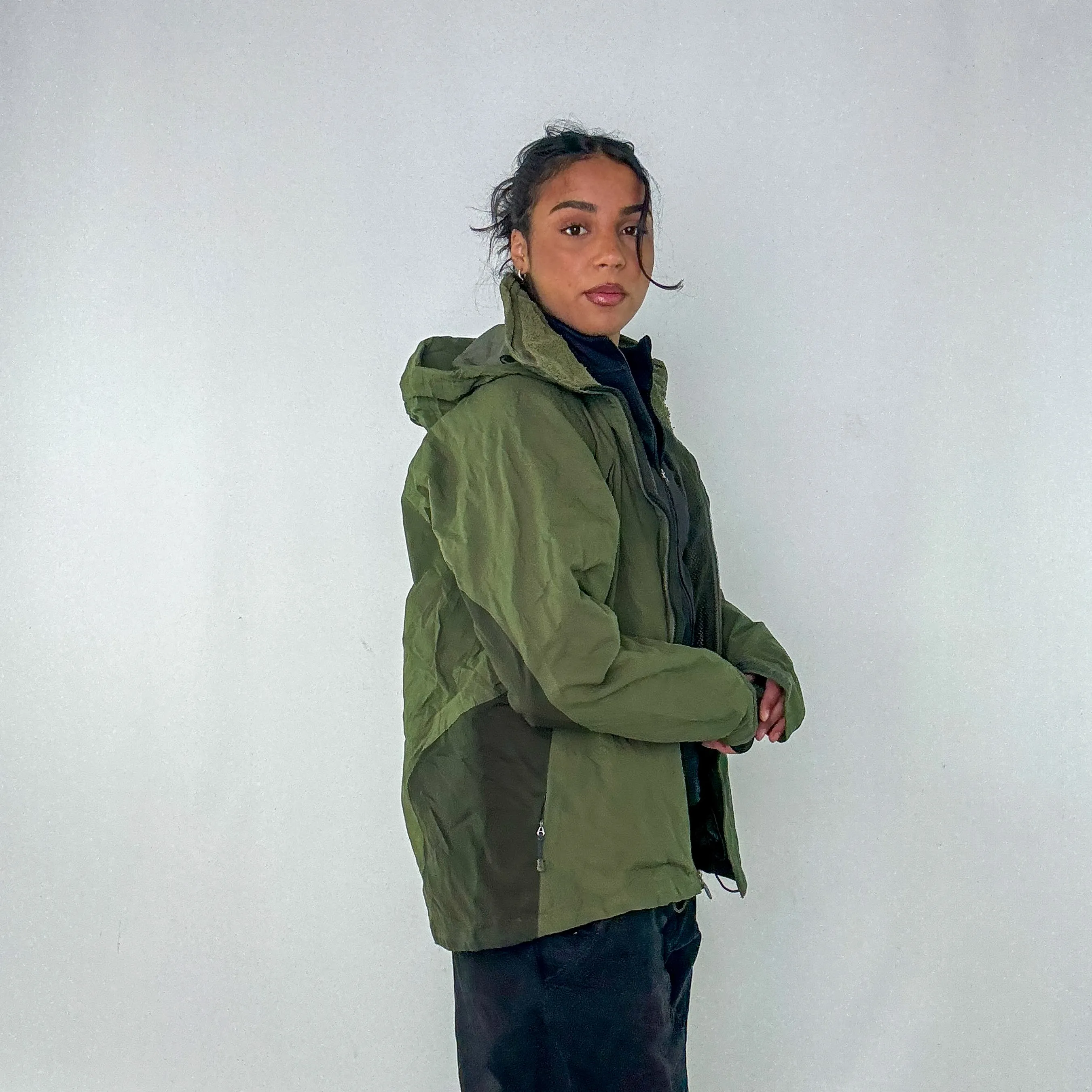 Dark Green 90s Patagonia Rain Jacket (L)