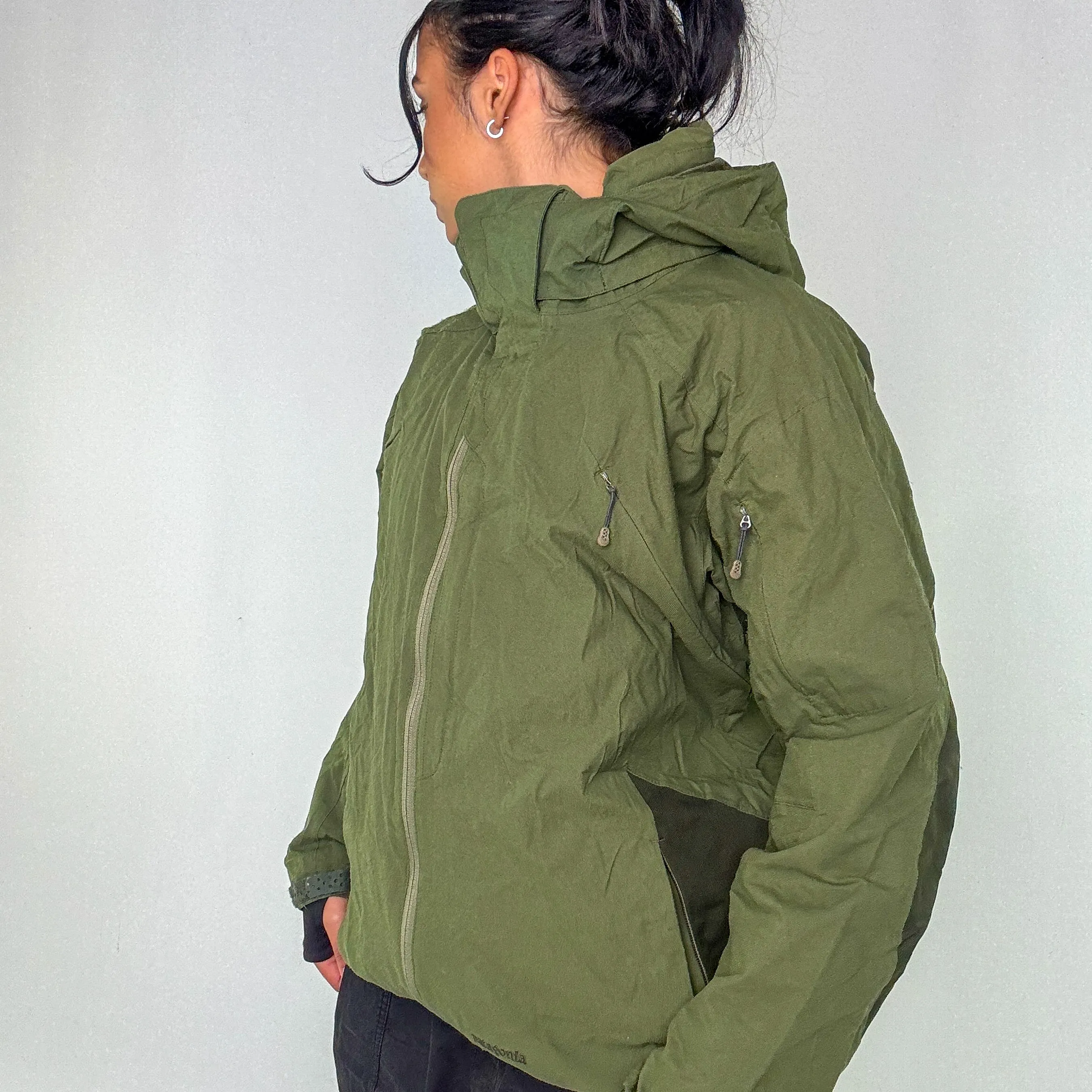 Dark Green 90s Patagonia Rain Jacket (L)