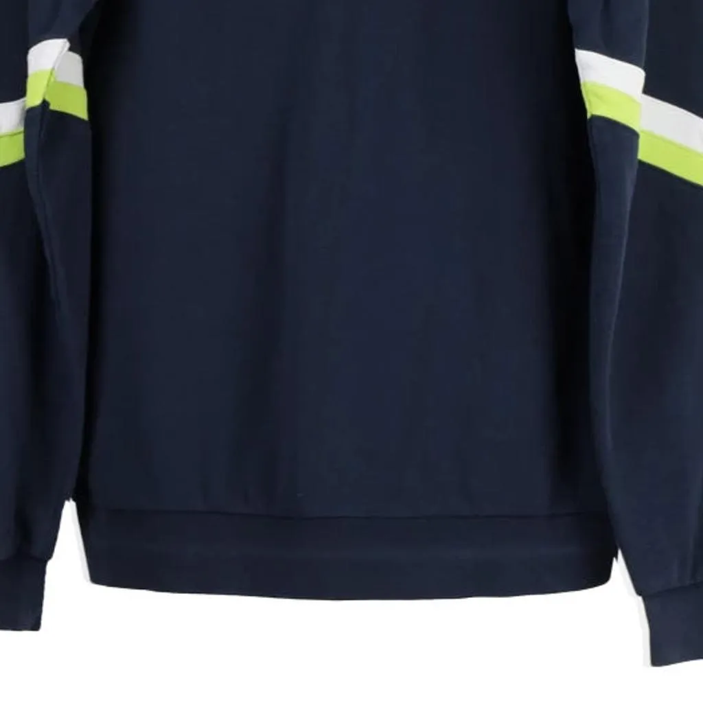 Diadora Hoodie - Small Navy Cotton