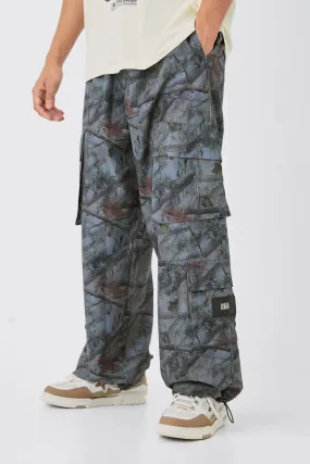 Elasticated Waist Camo Cargo Pants