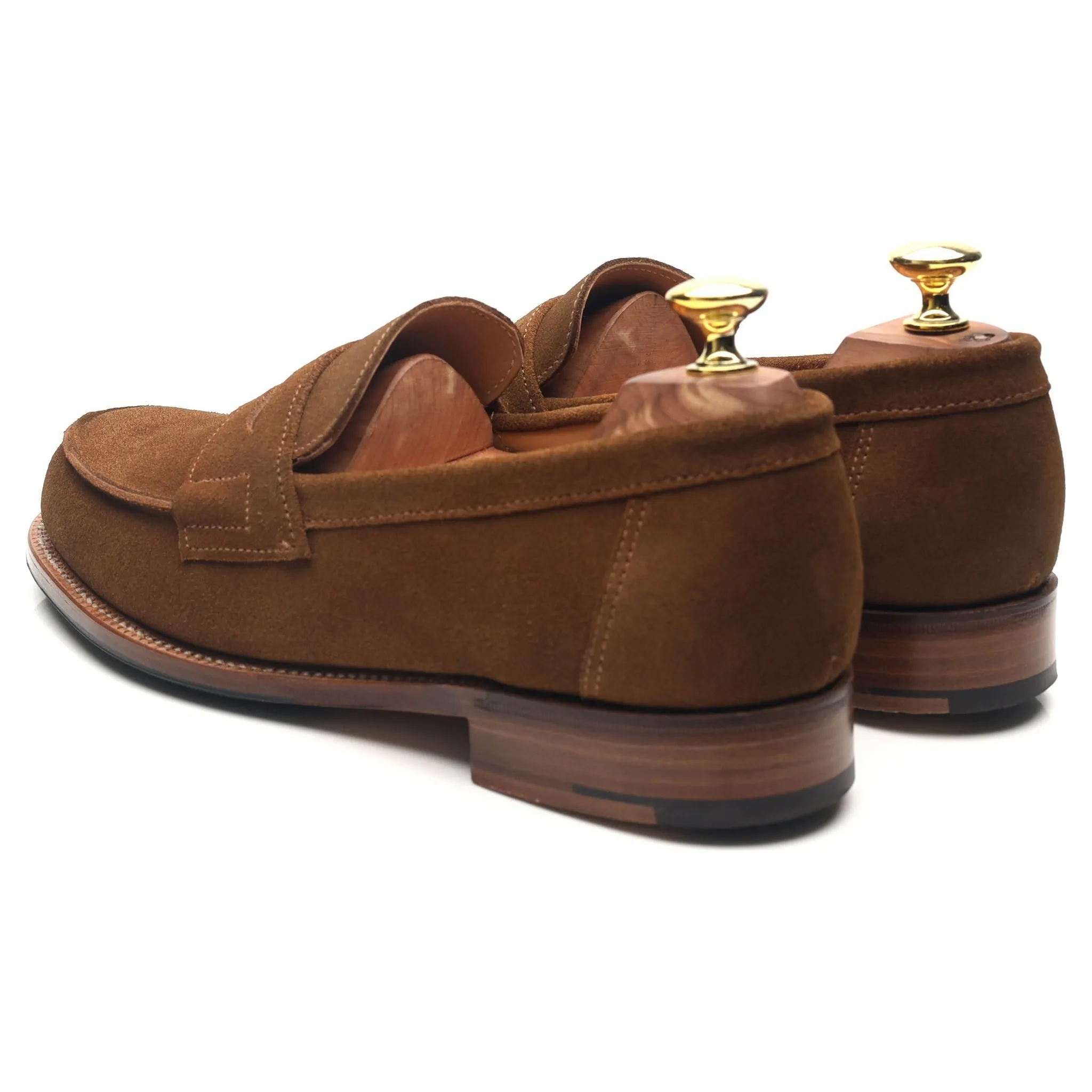 'Epsom' Snuff Brown Suede Loafers UK 7 E