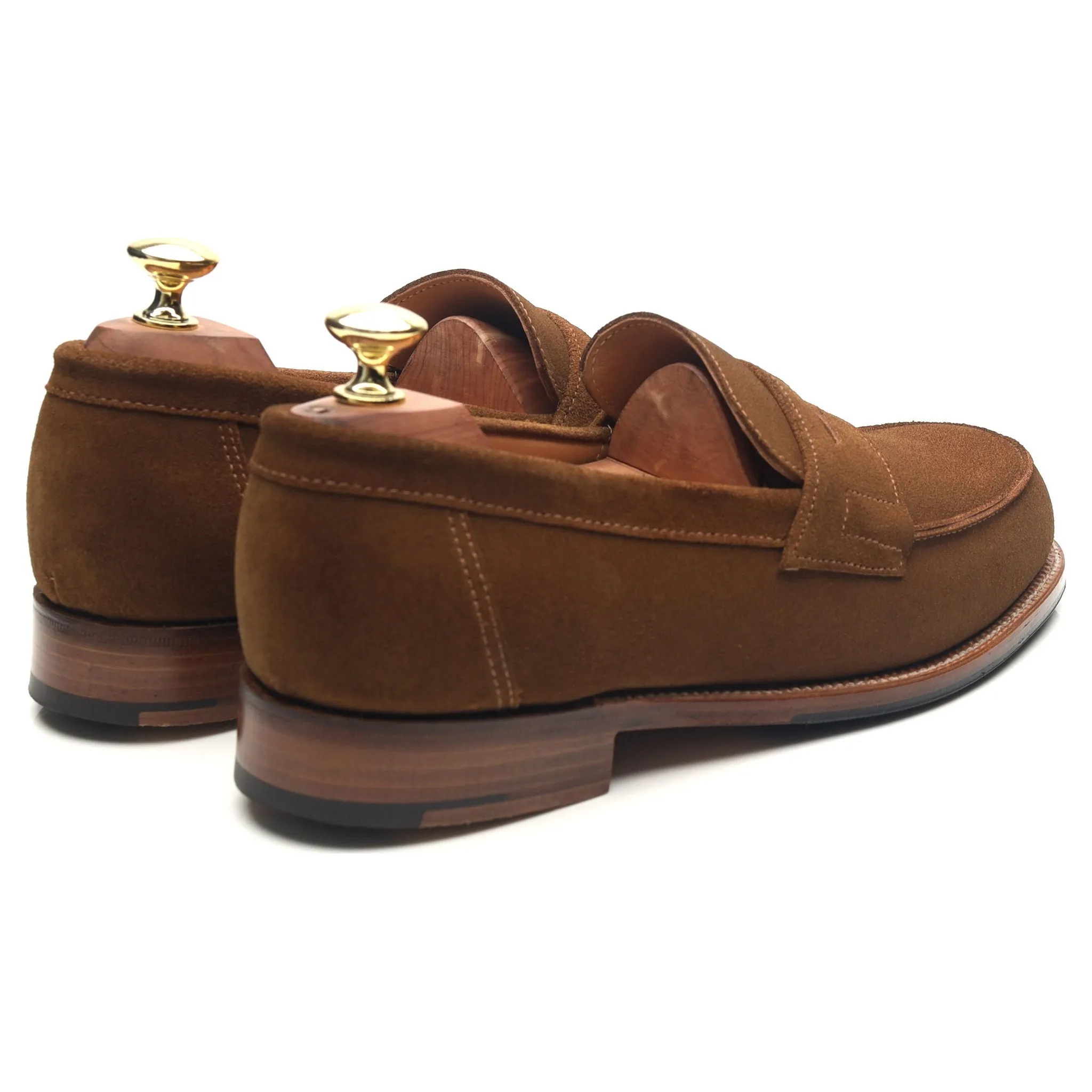 'Epsom' Snuff Brown Suede Loafers UK 7 E