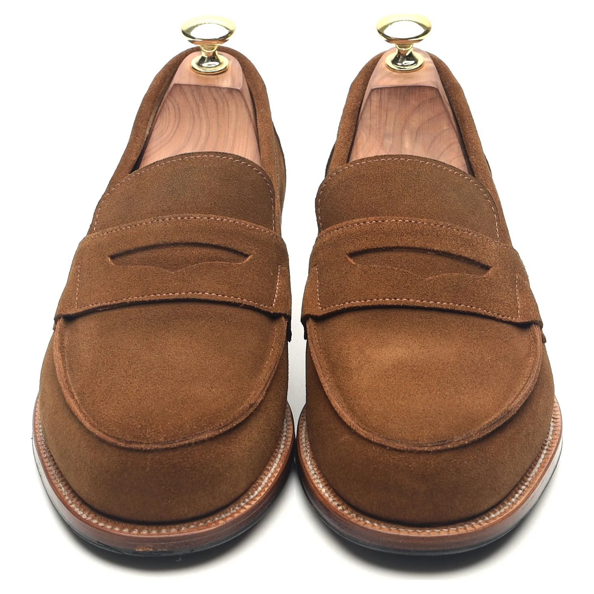 'Epsom' Snuff Brown Suede Loafers UK 7 E