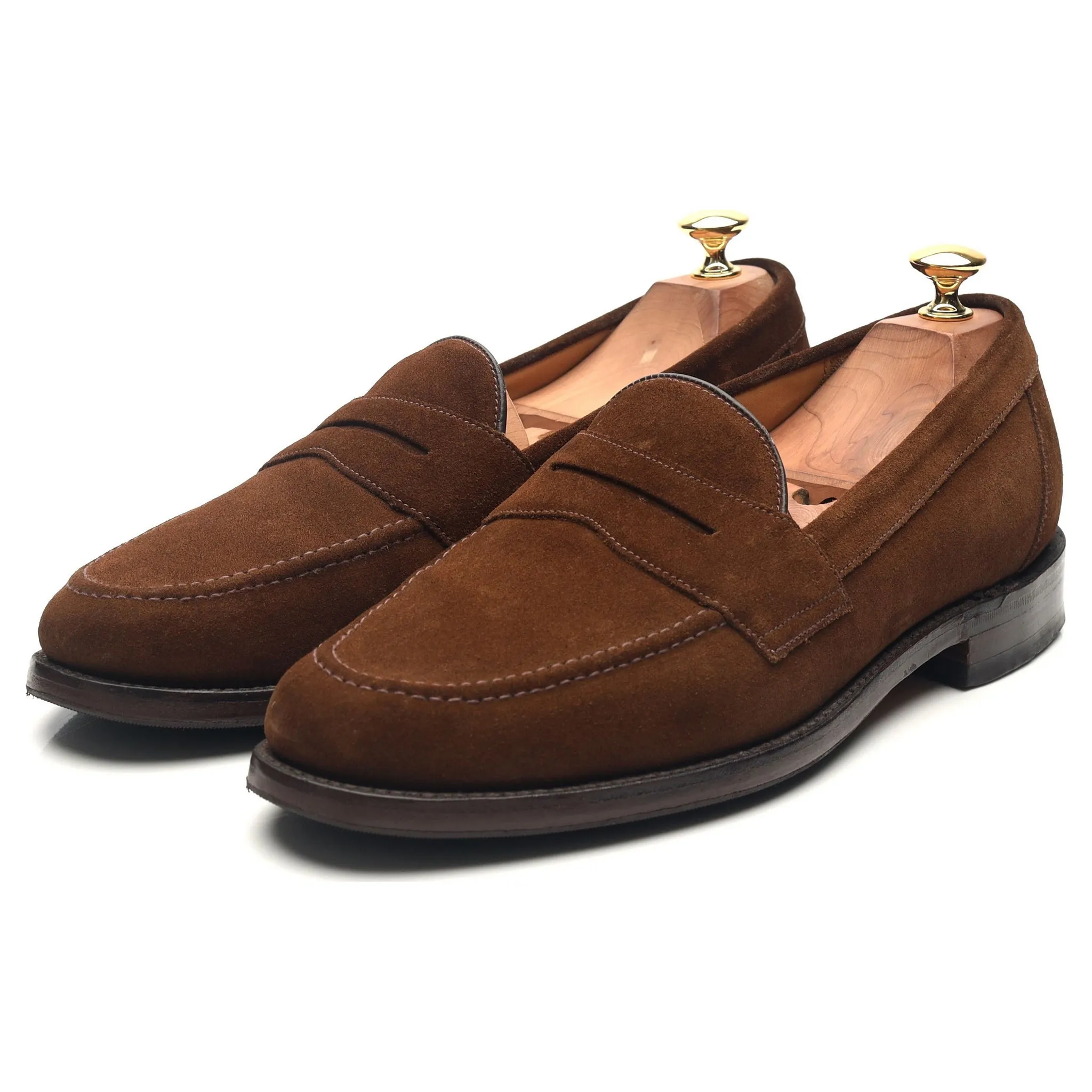 'Eton' Brown Suede Loafers UK 9.5 F