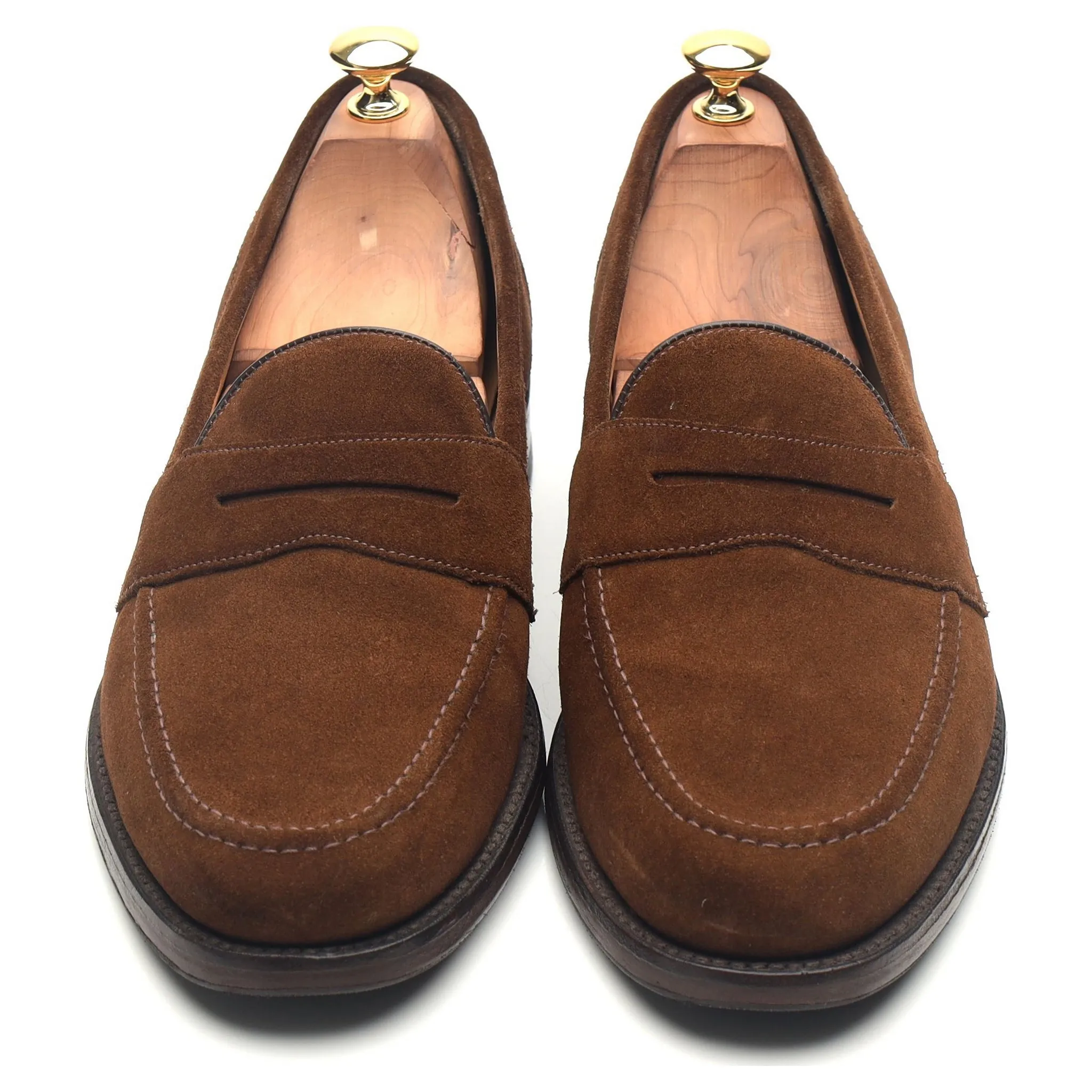 'Eton' Brown Suede Loafers UK 9.5 F