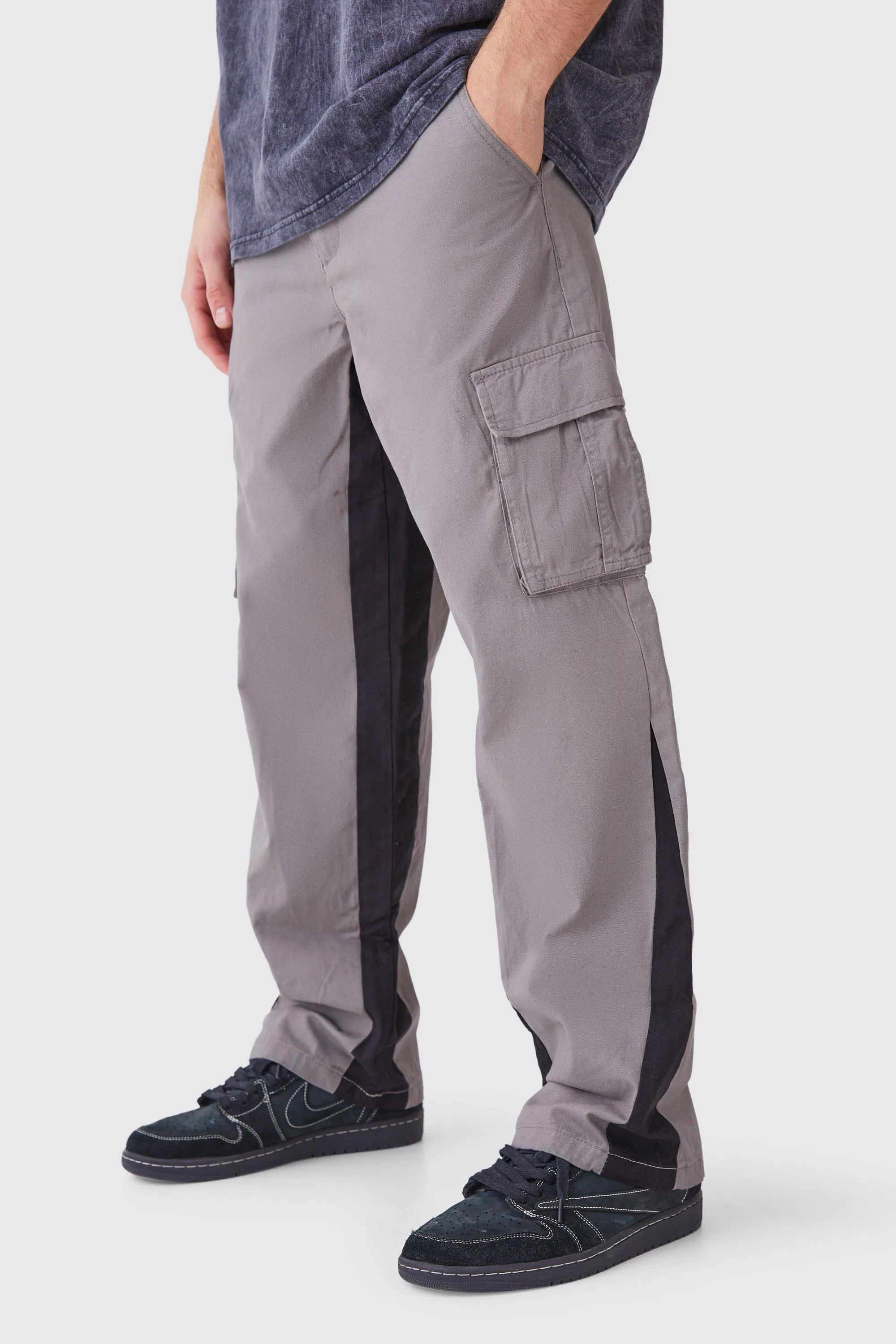 Fixed Waist Gusset Cargo Pants