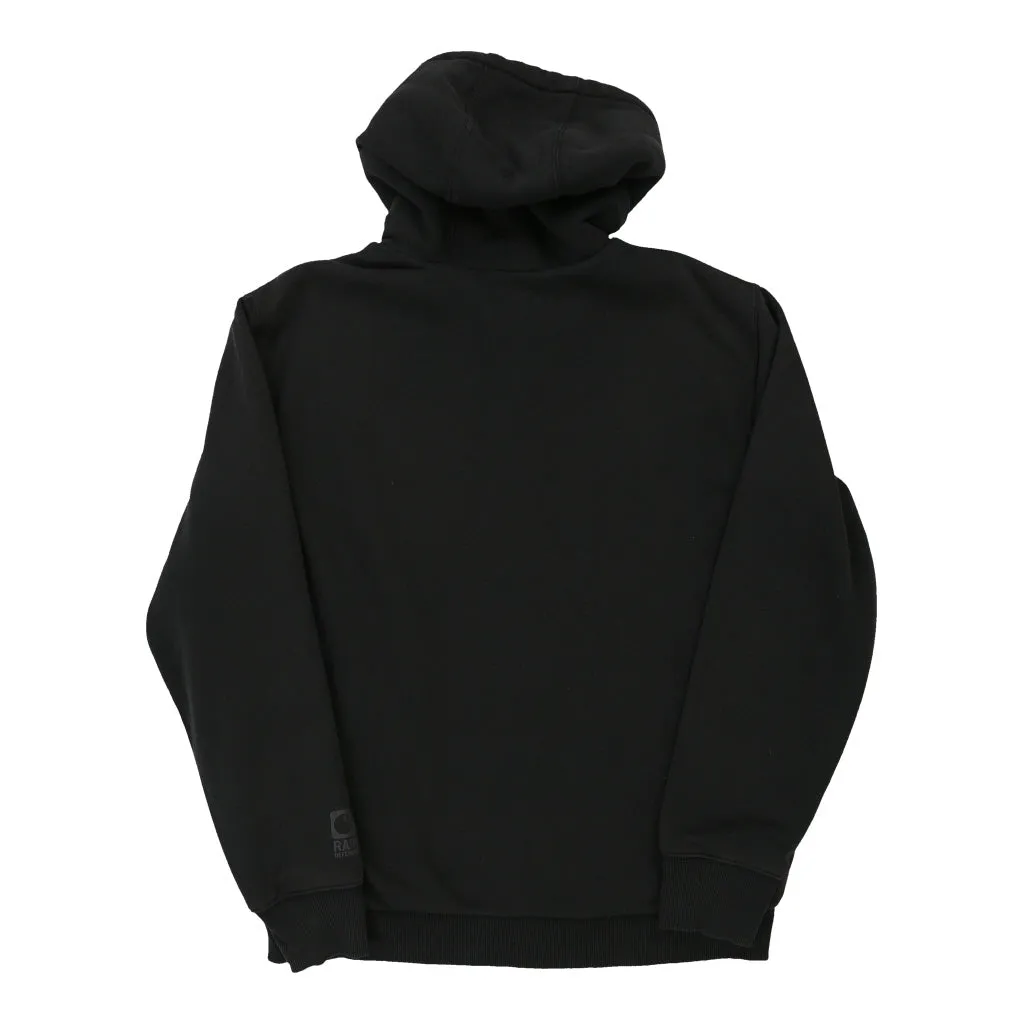 Fleece Lined Carhartt Hoodie - Medium Black Cotton Blend