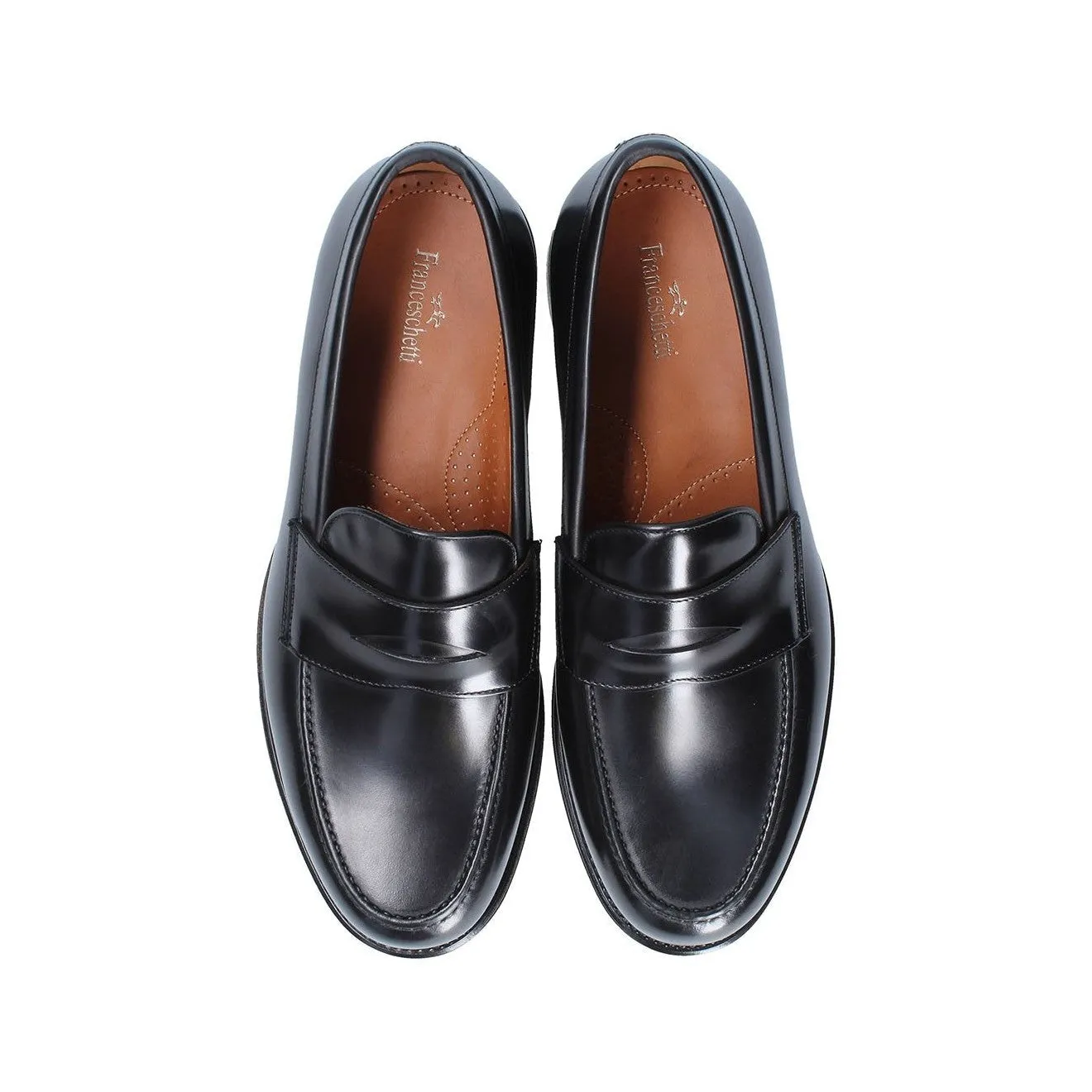 Franceschetti Newport Men's Shoes Calf-Skin Leather Penny Loafers (FCCT1027)