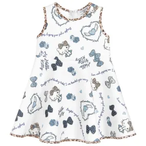 Girls Ivory Hello Kitty Dress