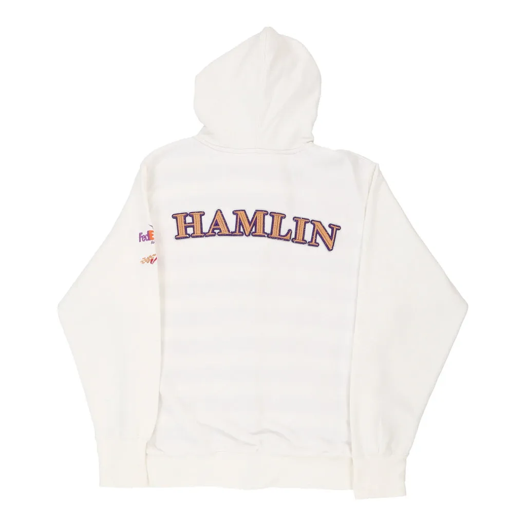 Hamlin Chase Authentics Nascar Hoodie - Large White Cotton Blend