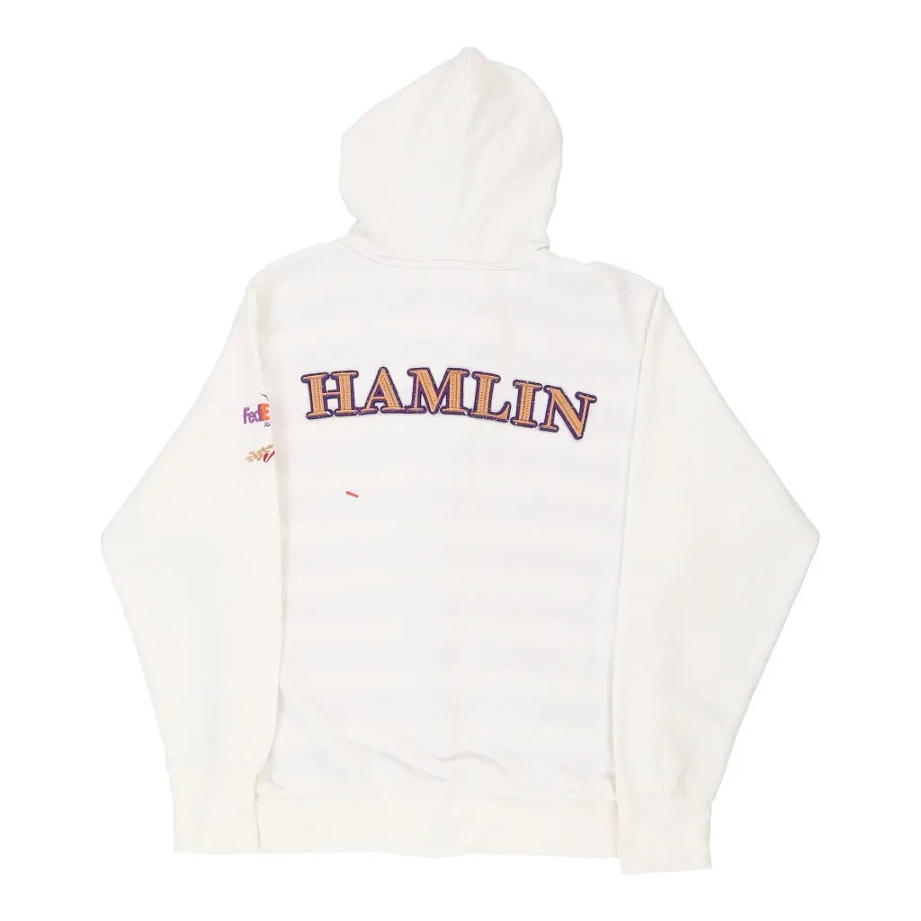 Hamlin Chase Authentics Nascar Hoodie - Large White Cotton Blend