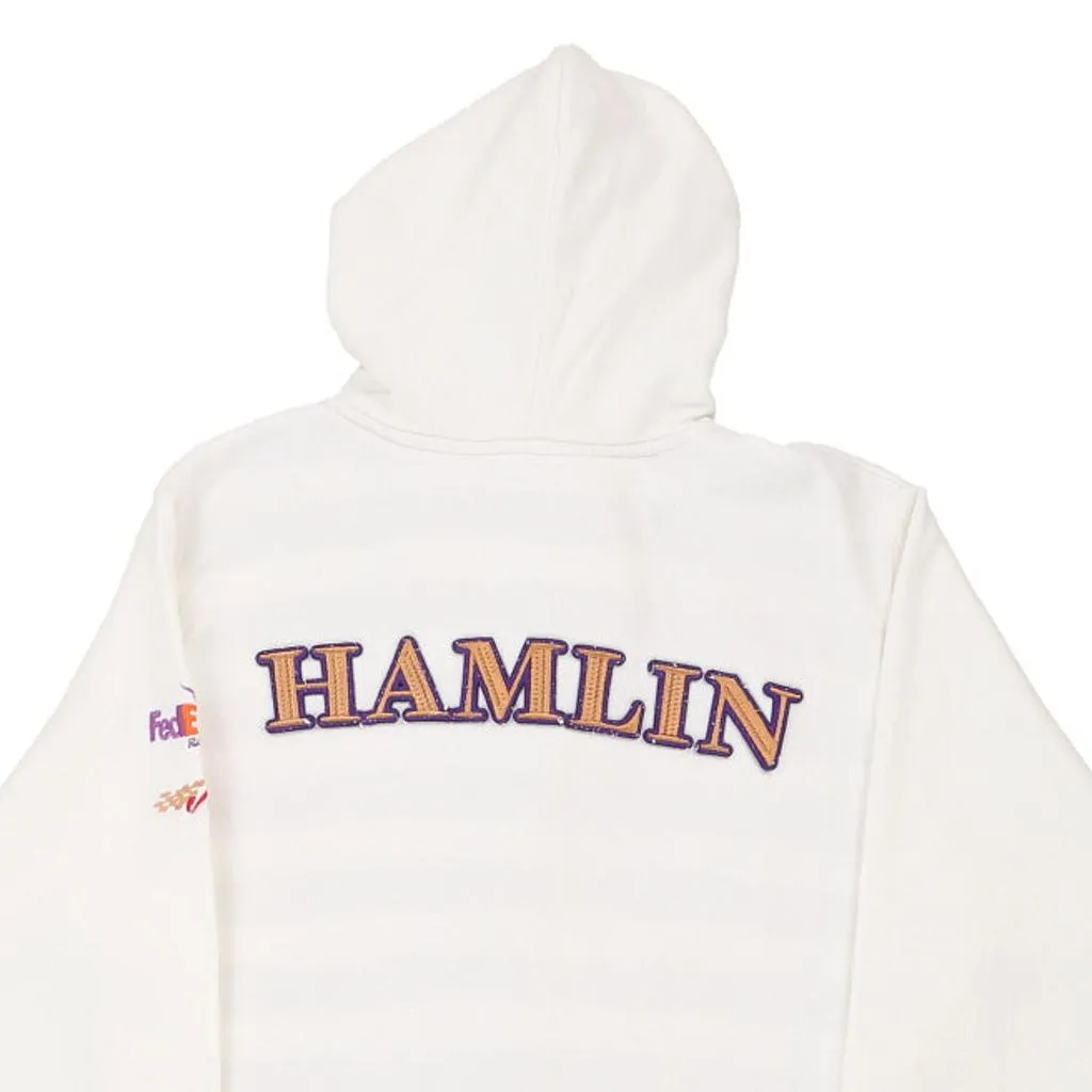 Hamlin Chase Authentics Nascar Hoodie - Large White Cotton Blend