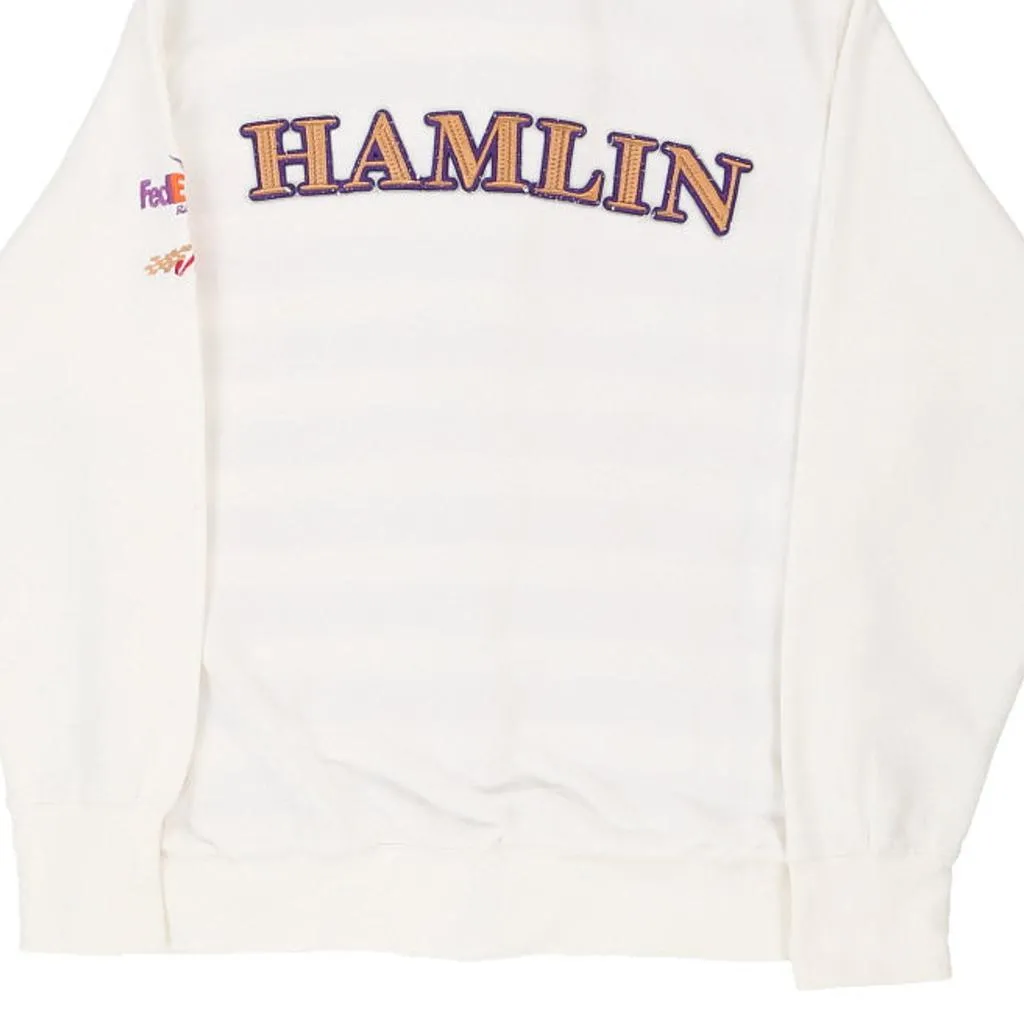 Hamlin Chase Authentics Nascar Hoodie - Large White Cotton Blend