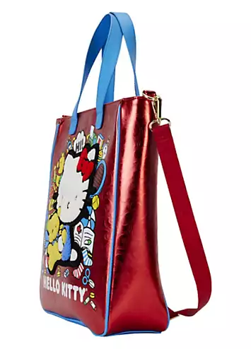 Hello Kitty 50th Anniversary Classic Metallic Tote With Coin Bag by Loungefly | Look Again