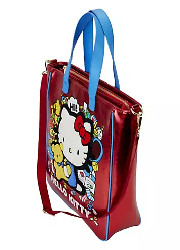 Hello Kitty 50th Anniversary Classic Metallic Tote With Coin Bag by Loungefly | Look Again