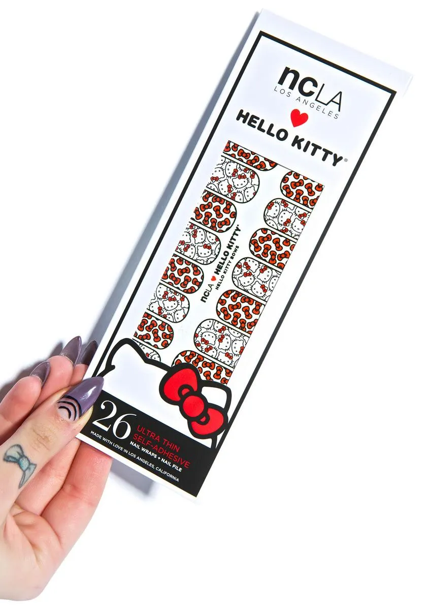 Hello Kitty Bows Nail Wraps-