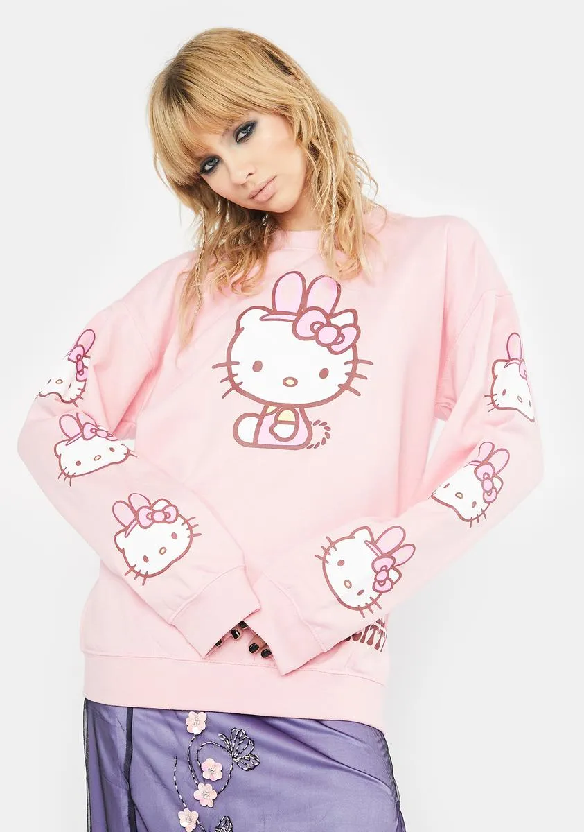 Hello Kitty Bunny Crewneck Sweatshirt-