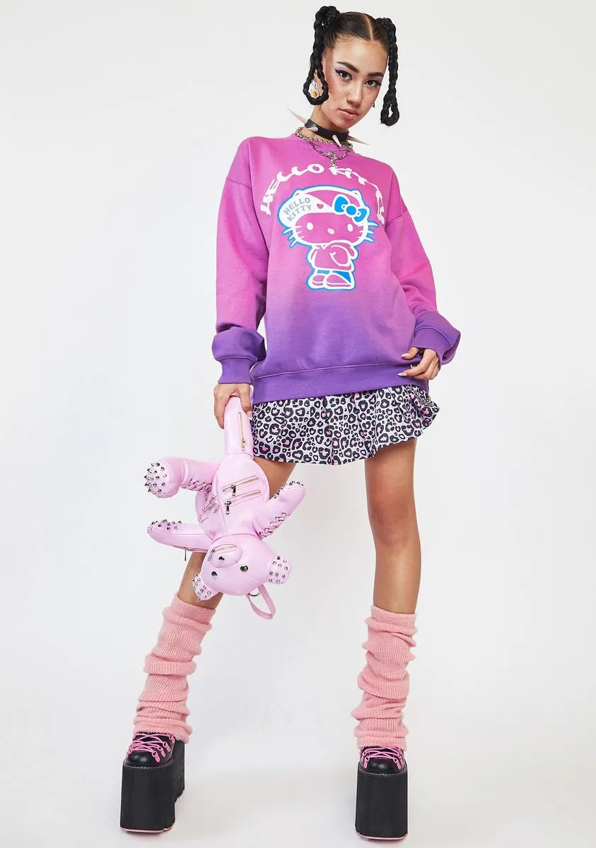 Hello Kitty Ombre Tie Dye Sweatshirt-