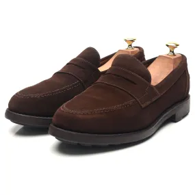 'Hendon' Dark Brown Suede Loafers UK 9 EX