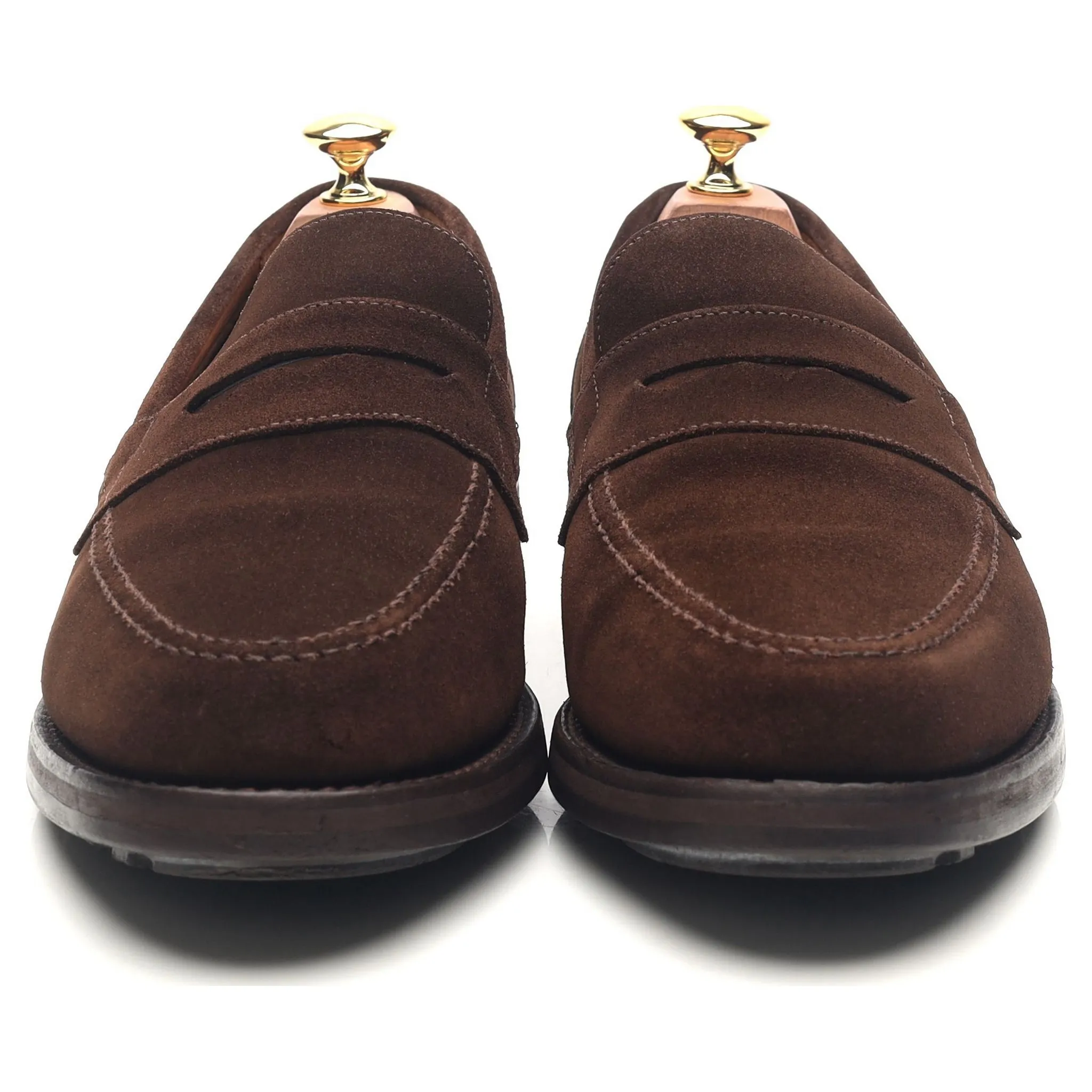 'Hendon' Dark Brown Suede Loafers UK 9 EX