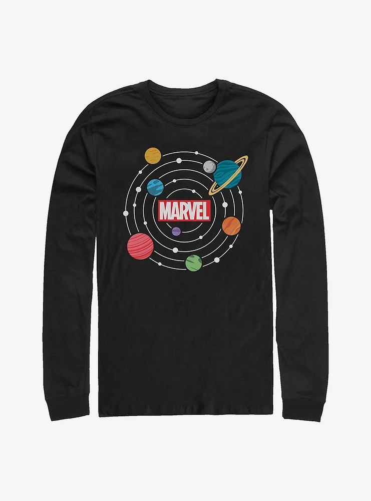 Hot Topic Marvel Solar System Long-Sleeve T-Shirt