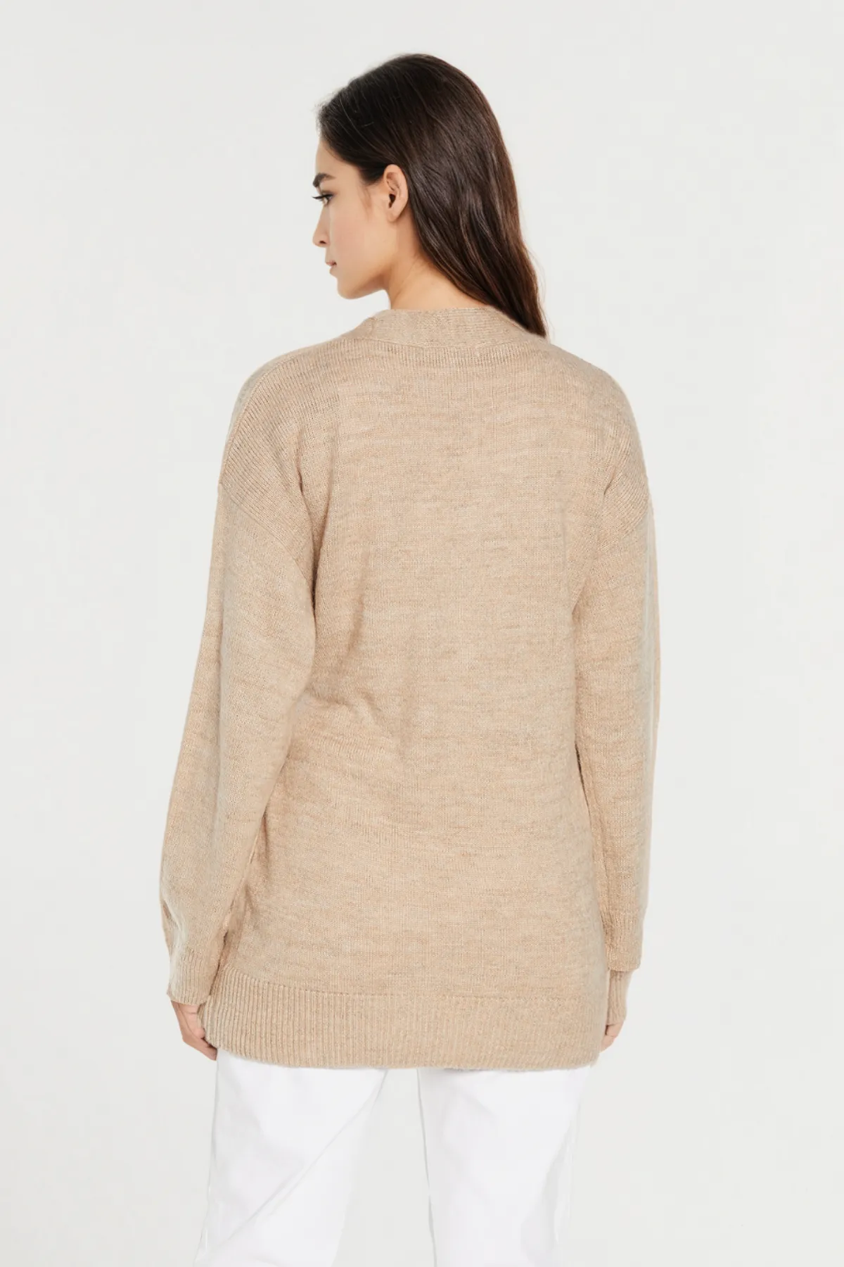 Jo Wrap Cardigan | Heather Oatmeal