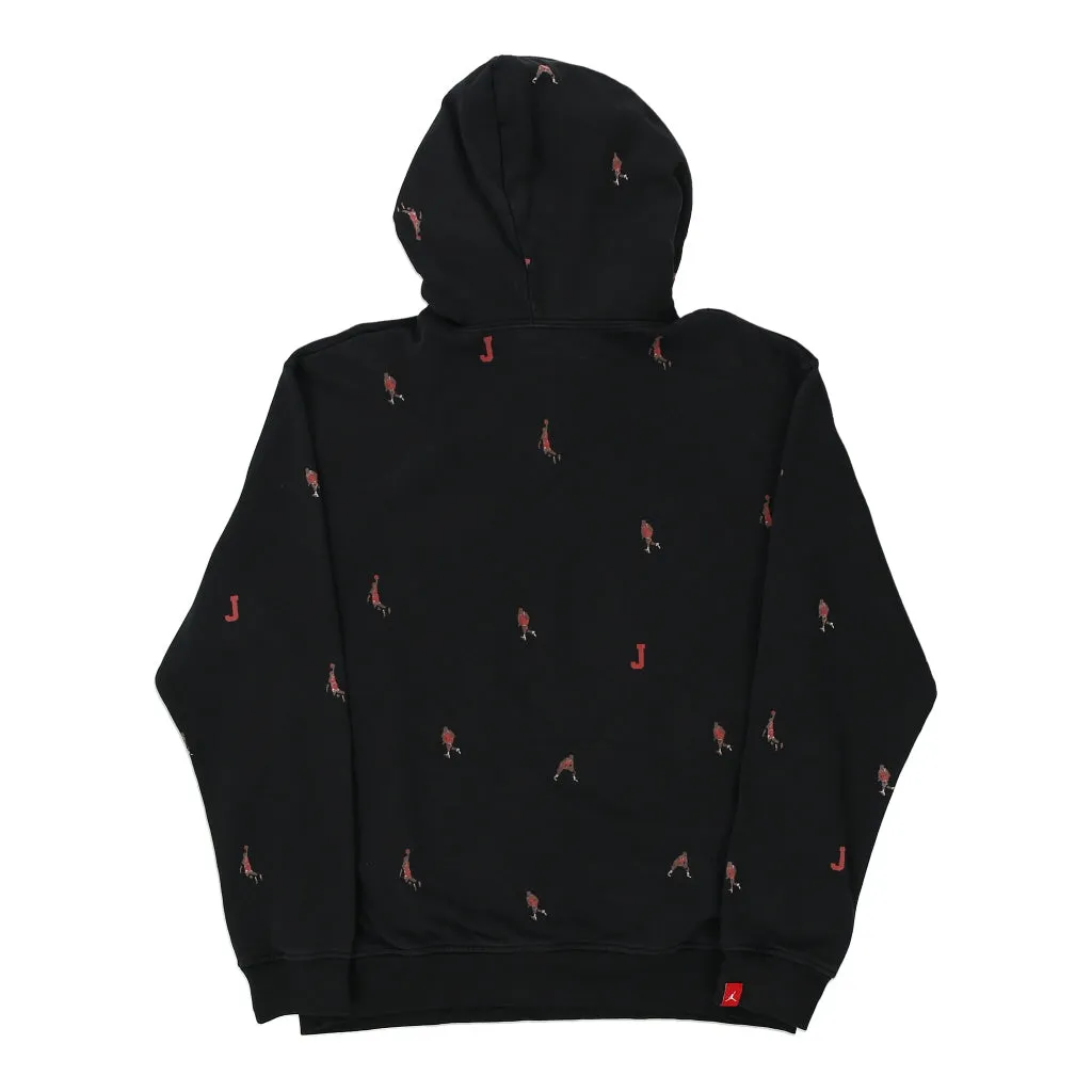 Jordan Graphic Hoodie - Small Black Cotton Blend