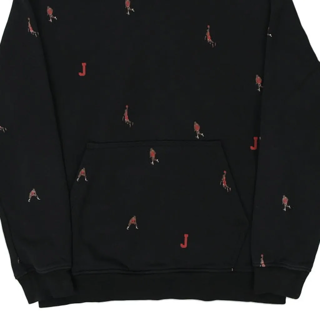 Jordan Graphic Hoodie - Small Black Cotton Blend