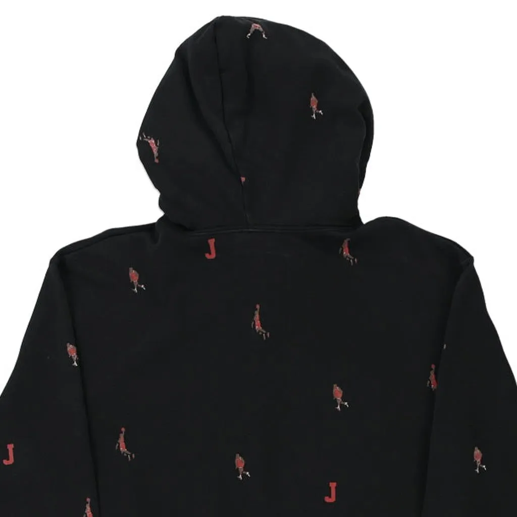 Jordan Graphic Hoodie - Small Black Cotton Blend