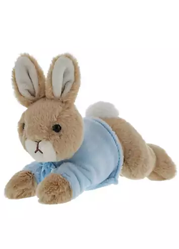 Laying Down Small Peter Rabbit Soft Toy by Beatrix Potter | Look Again