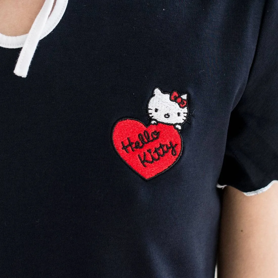 Lazy Oaf X Hello Kitty Women Keyhole Dress (Black)