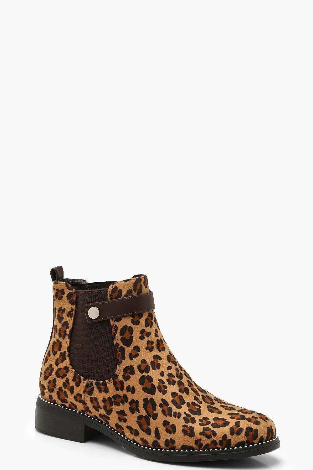 Leopard Print Chelsea Boots