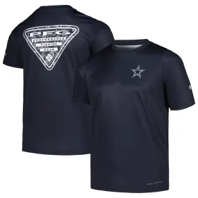 Lids Youth Columbia Navy Dallas Cowboys Terminal Tackle Omni-Shade  T-Shirt