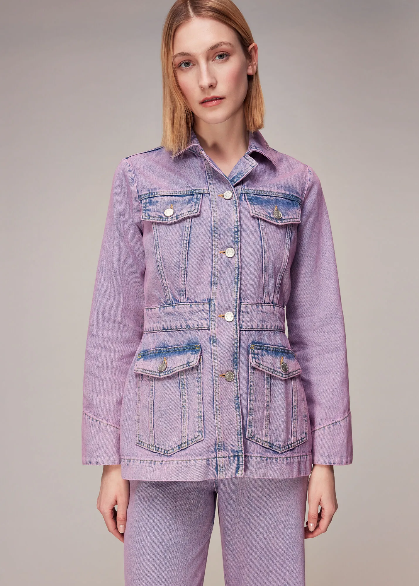 Lilac Laura Denim 4 Pocket Jacket