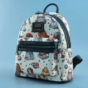 Loungefly x Star Wars Classic Tattoo All Over Print Mini Backpack