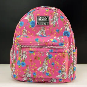 Loungefly x Star Wars Rey Floral All Over Print Mini Backpack