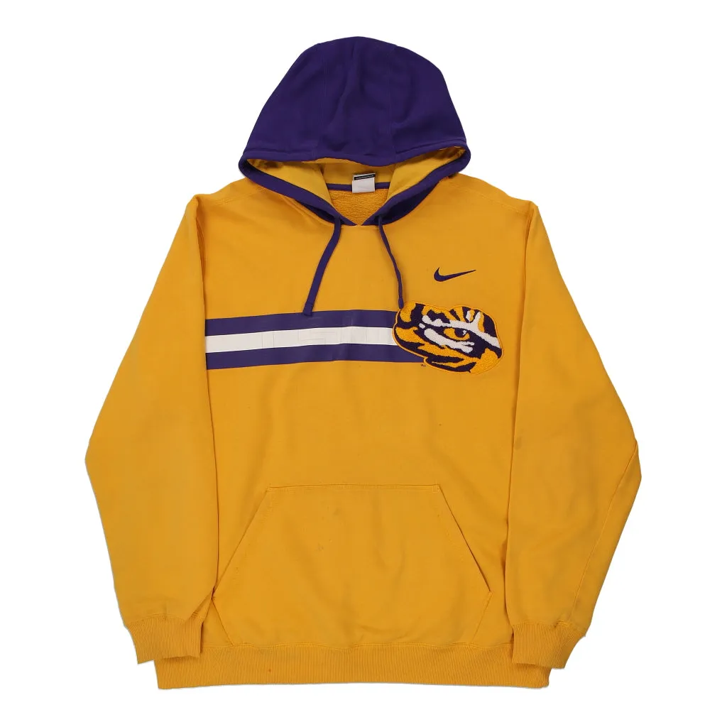 LSU Tigers Nike College Hoodie - XL Yellow Cotton Blend