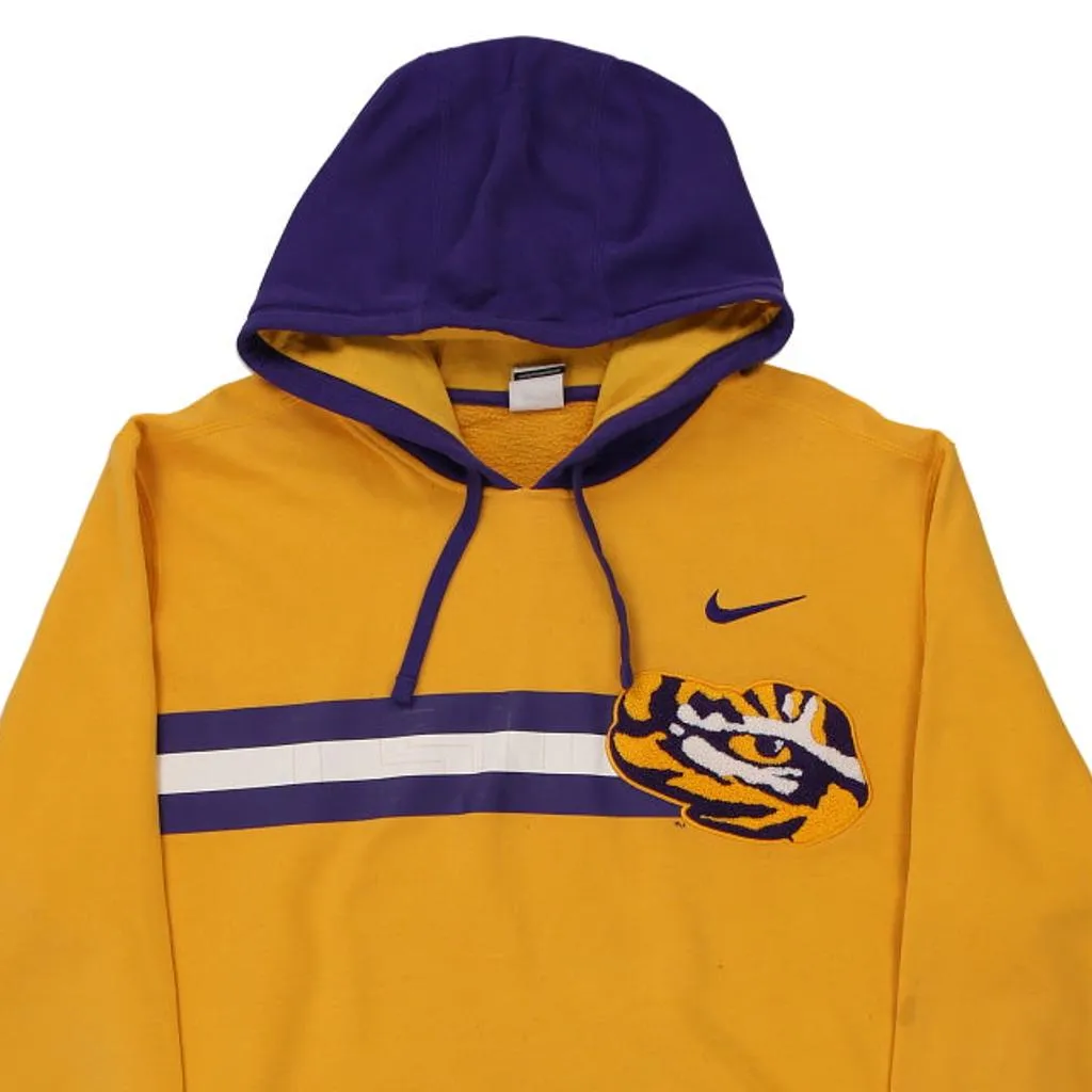 LSU Tigers Nike College Hoodie - XL Yellow Cotton Blend