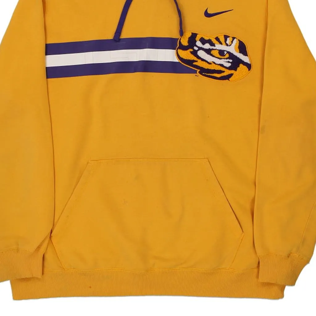 LSU Tigers Nike College Hoodie - XL Yellow Cotton Blend