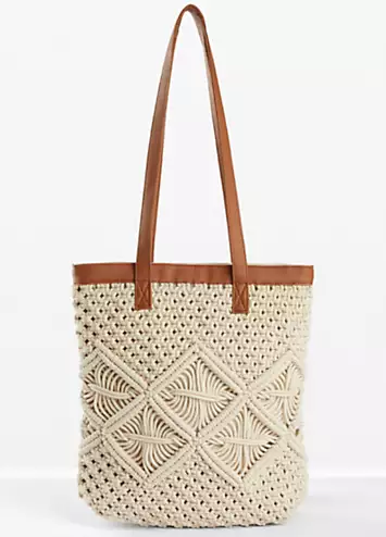 Macrame Tote Bag by bonprix | Look Again