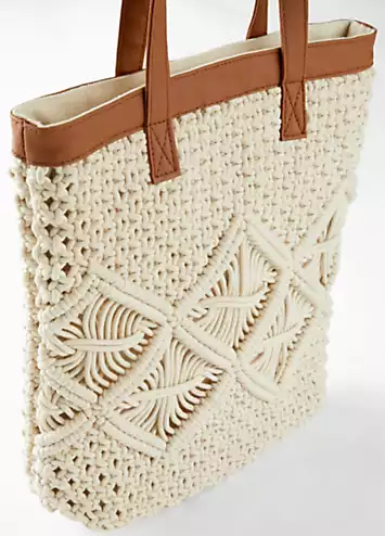 Macrame Tote Bag by bonprix | Look Again