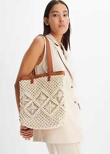 Macrame Tote Bag by bonprix | Look Again