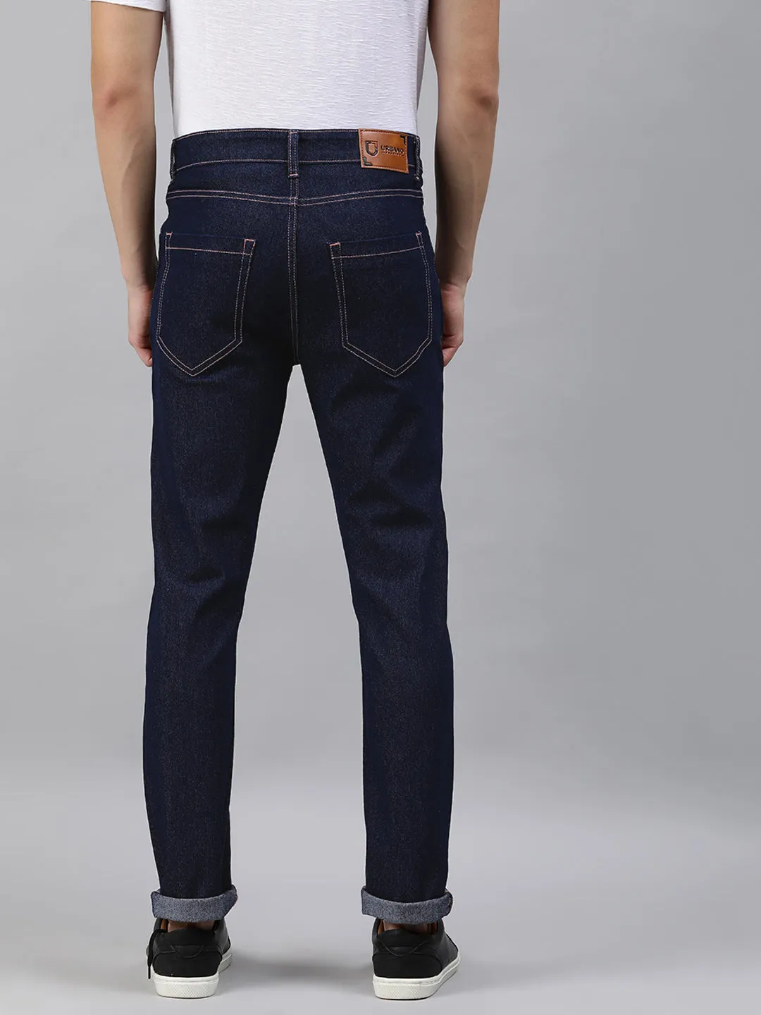 Men's Dark Blue Slim Fit Denim Jeans Stretchable