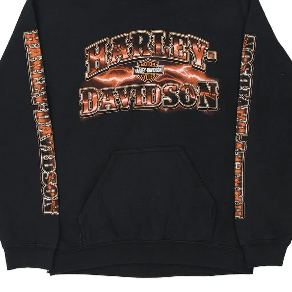 Mesa, Arizona Harley Davidson Graphic Hoodie - Small Black Cotton Blend