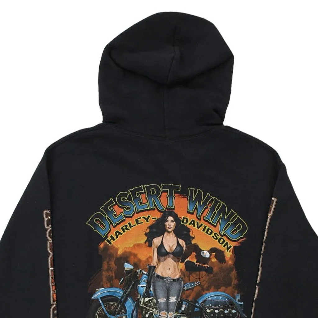 Mesa, Arizona Harley Davidson Graphic Hoodie - Small Black Cotton Blend