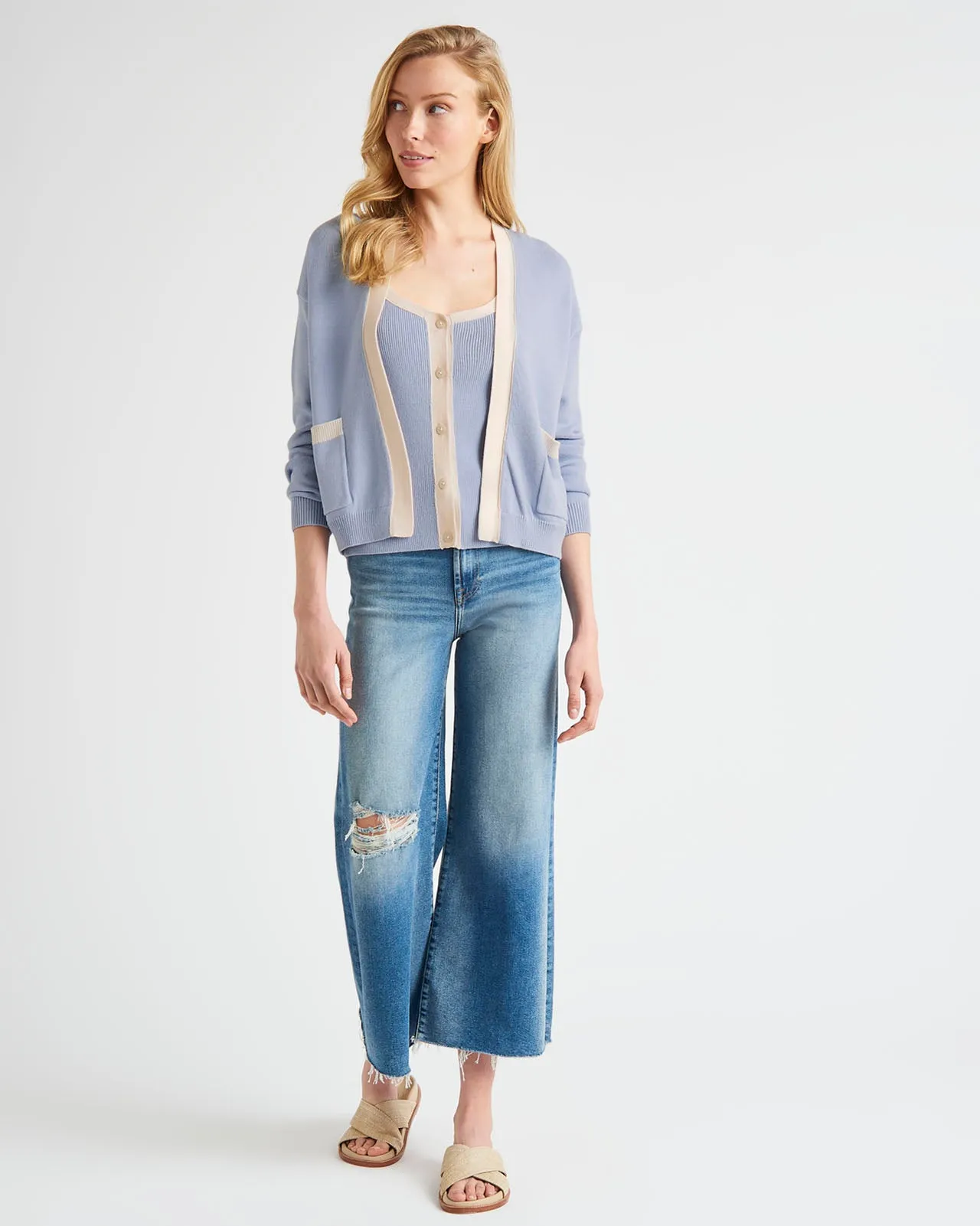 Nevin Contrast Cardigan