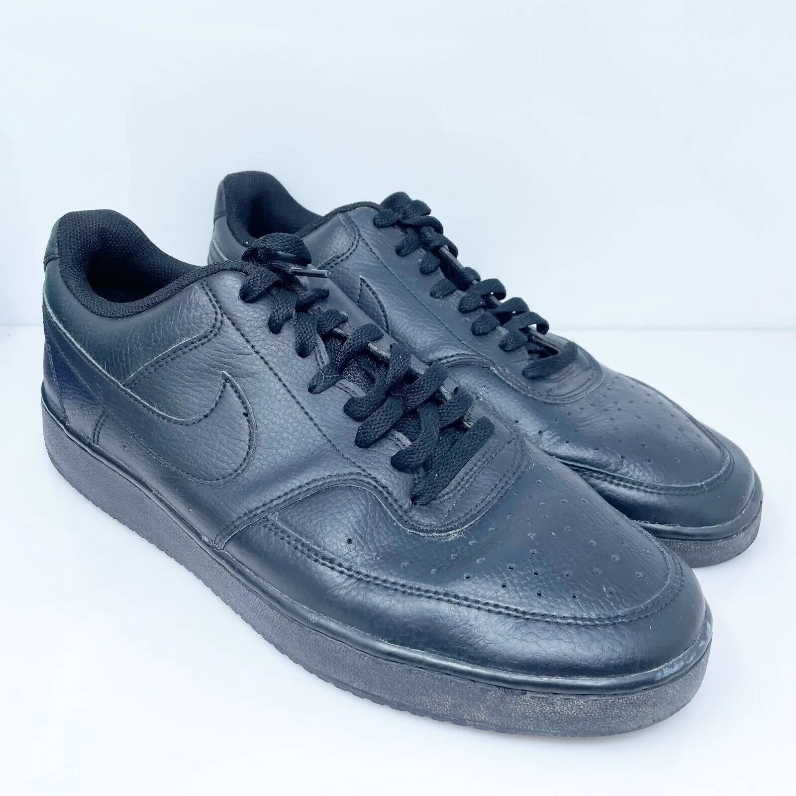 Nike Mens Court Vision Low CD5463-002 Black Casual Shoes Sneakers Size 12